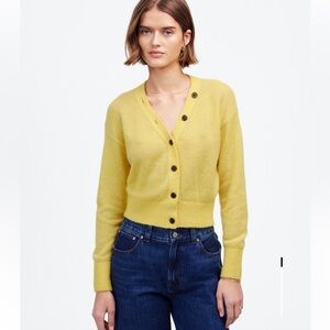 Madewell Alpaca-blend V-Neck Cardigan